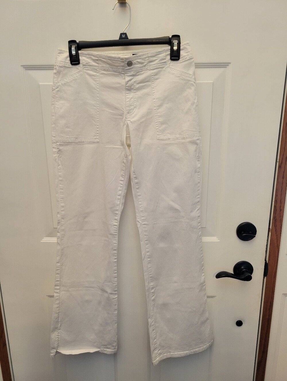Express White Wide-Leg Casual Pants